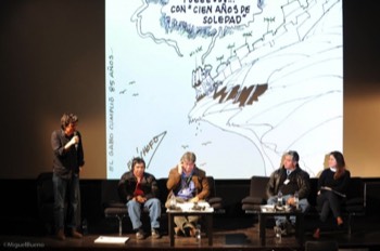  Débat devant une salle comble au FIFDH lors d’une soirée spéciale Amérique Centrale, avec la projection du film “Alma, une enfant de la violence” – Genève, 4 mars 2013 